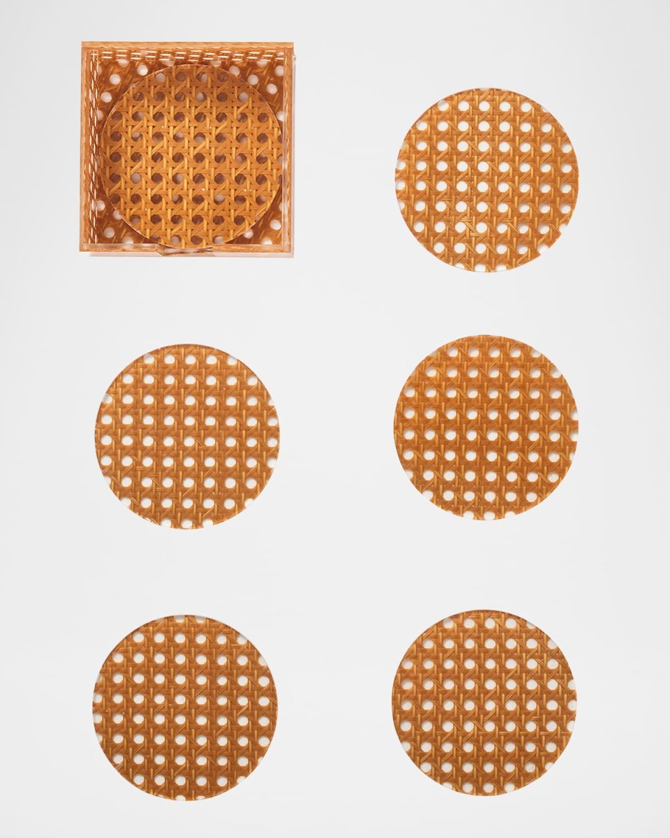 Reed Acrylic Coasters, Set of 6